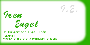 iren engel business card